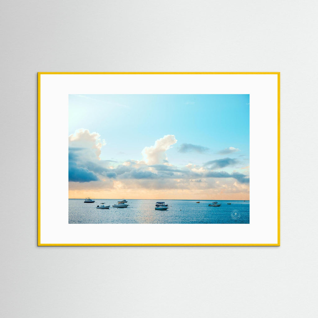 Barbados Fishing Boats at Sunset