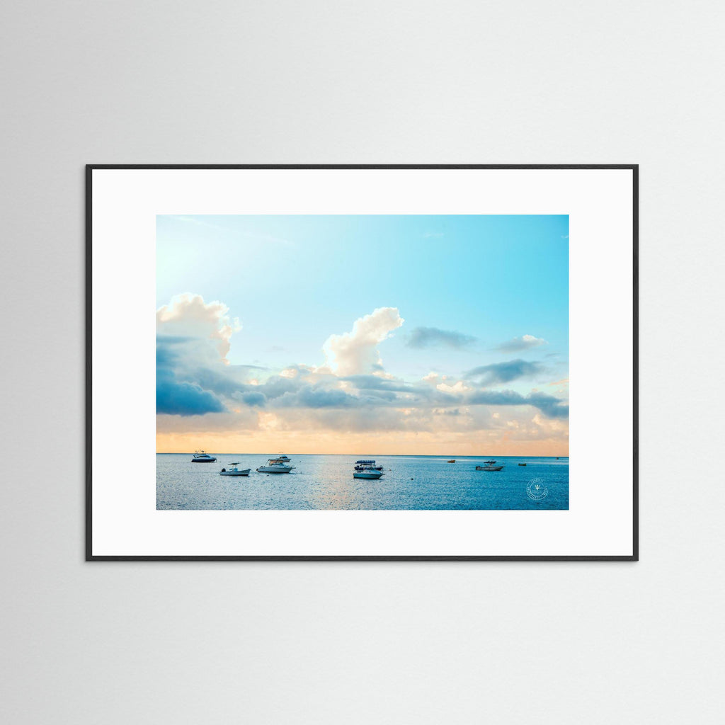 Barbados Fishing Boats at Sunset